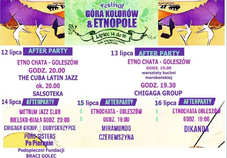 Festiwal Góra Kolorów - Afterparty